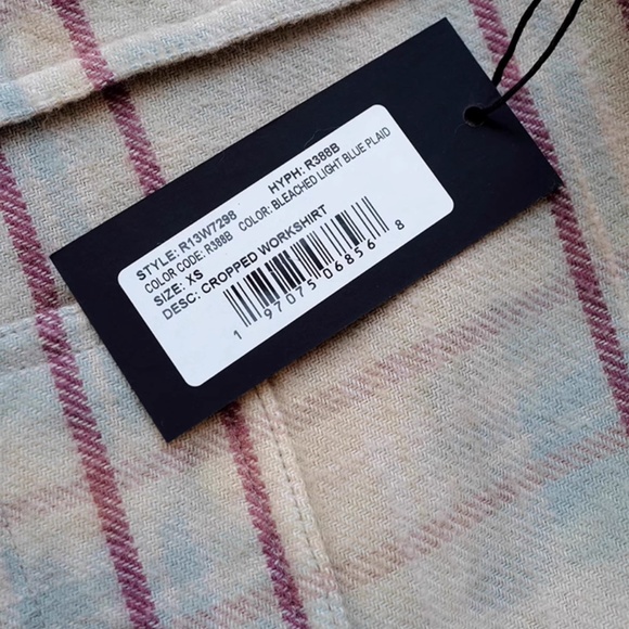 R13 Beige Plaid Button Down Shirt - Picture 10 of 11